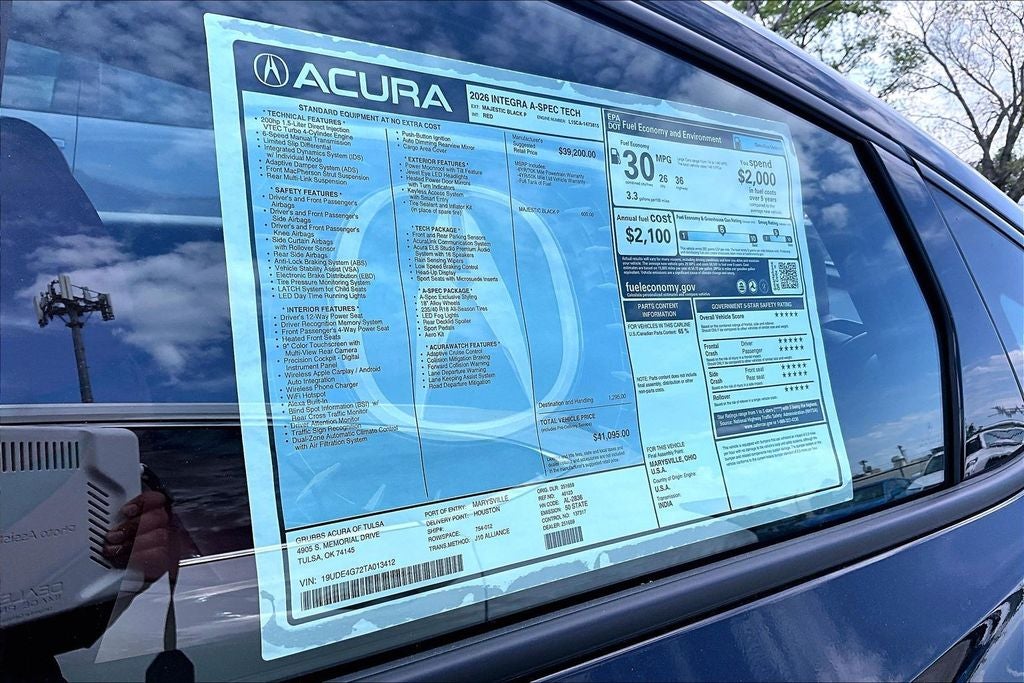 2026 Acura Integra A-Spec Tech Package