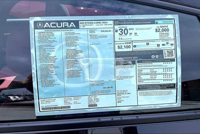 2026 Acura Integra A-Spec Tech Package