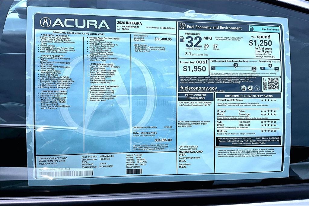 2026 Acura Integra Base