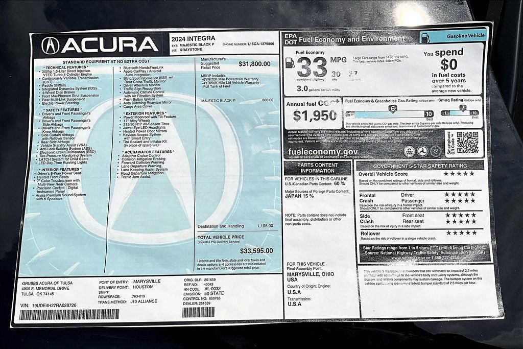 2024 Acura Integra Base