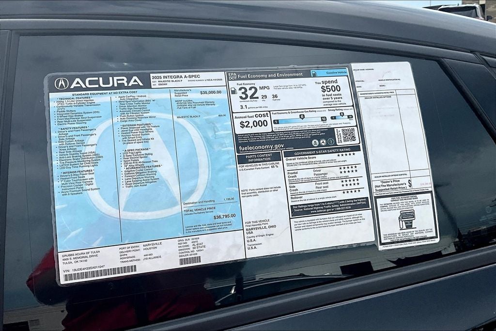 2025 Acura Integra A-Spec Package