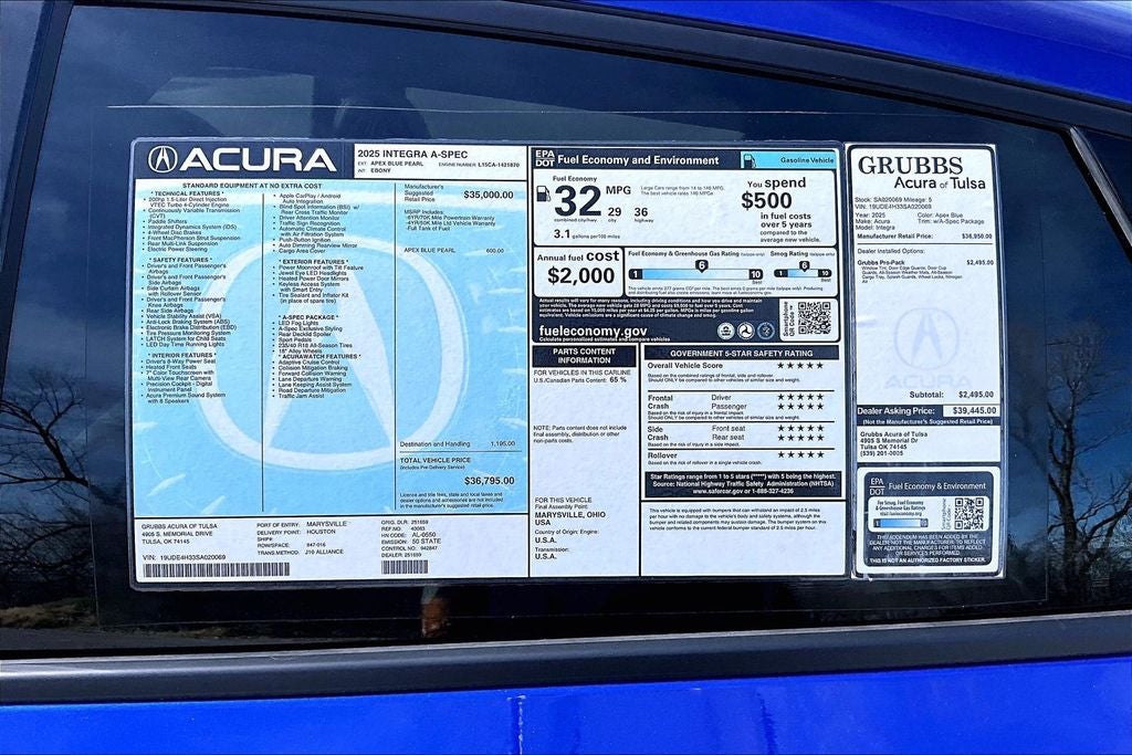 2025 Acura Integra A-Spec Package