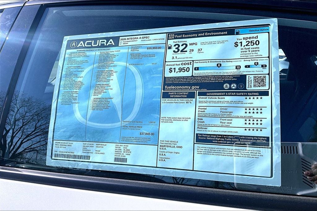 2026 Acura Integra A-Spec Package