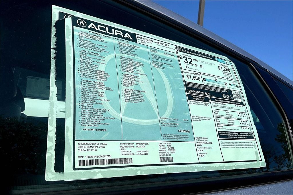 2026 Acura Integra A-Spec Tech Package