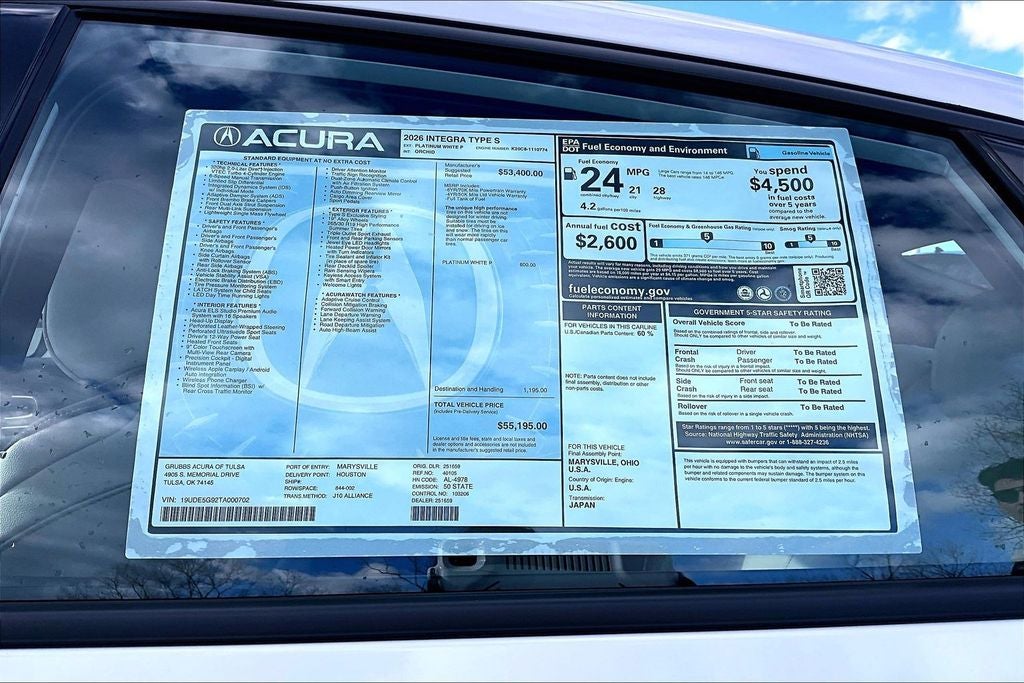 2026 Acura Integra Type S