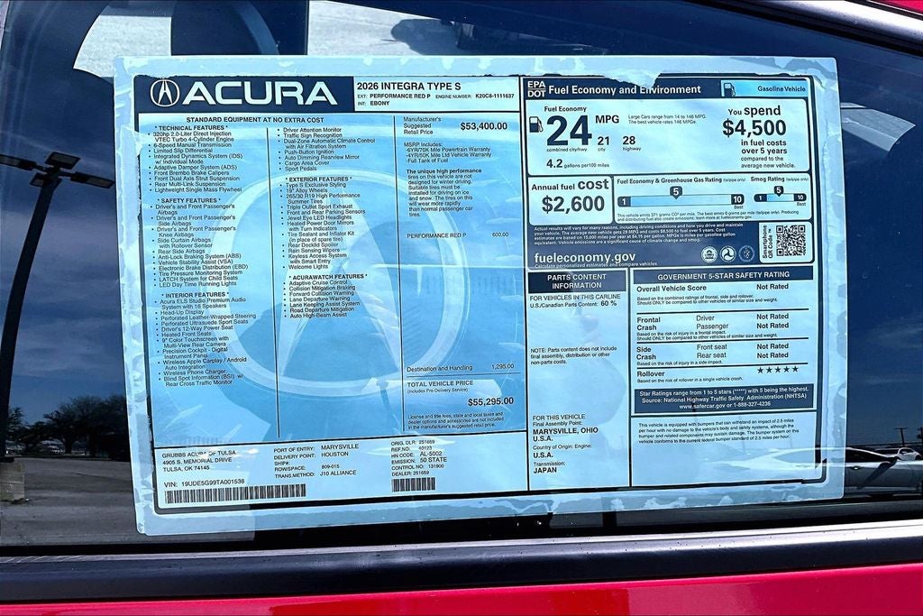 2026 Acura Integra Type S