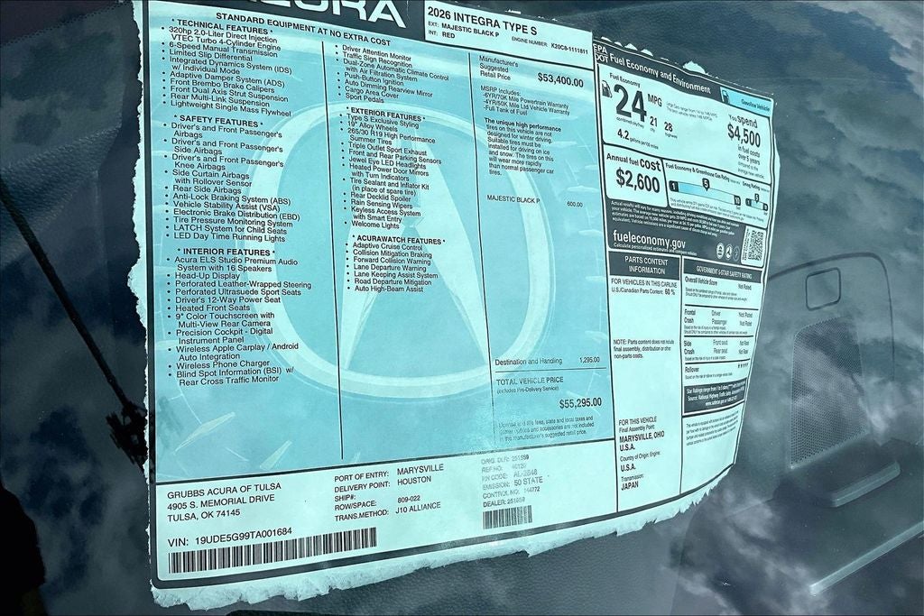 2026 Acura Integra Type S