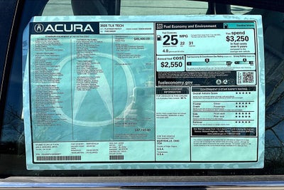 2025 Acura TLX Technology Package