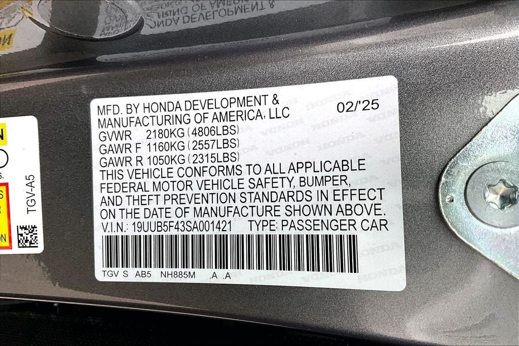 2025 Acura TLX Technology Package