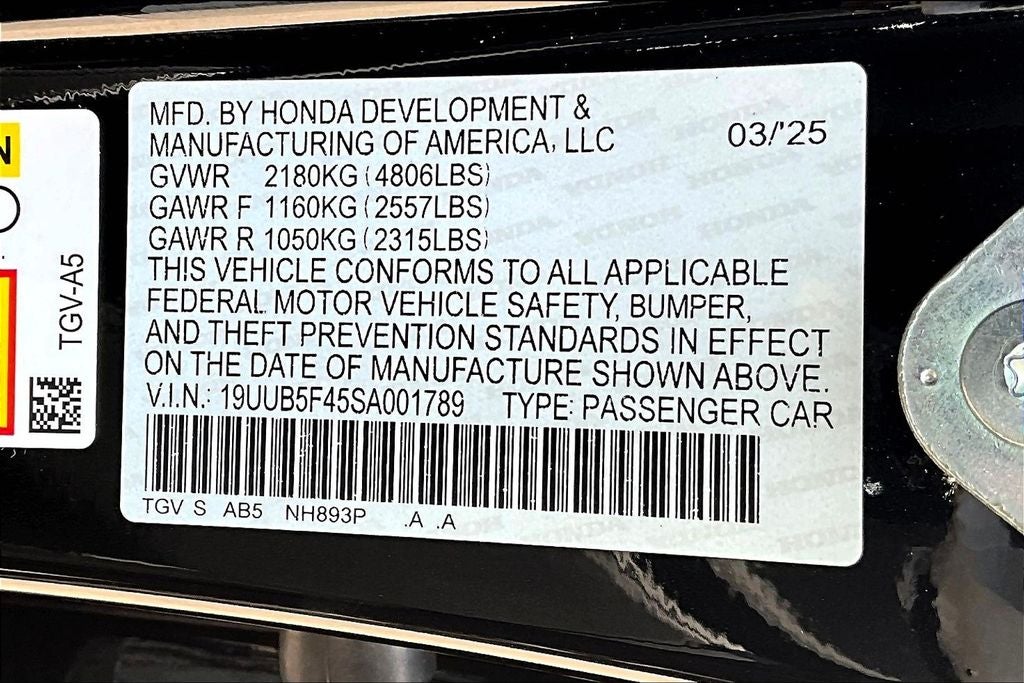 2025 Acura TLX Technology Package