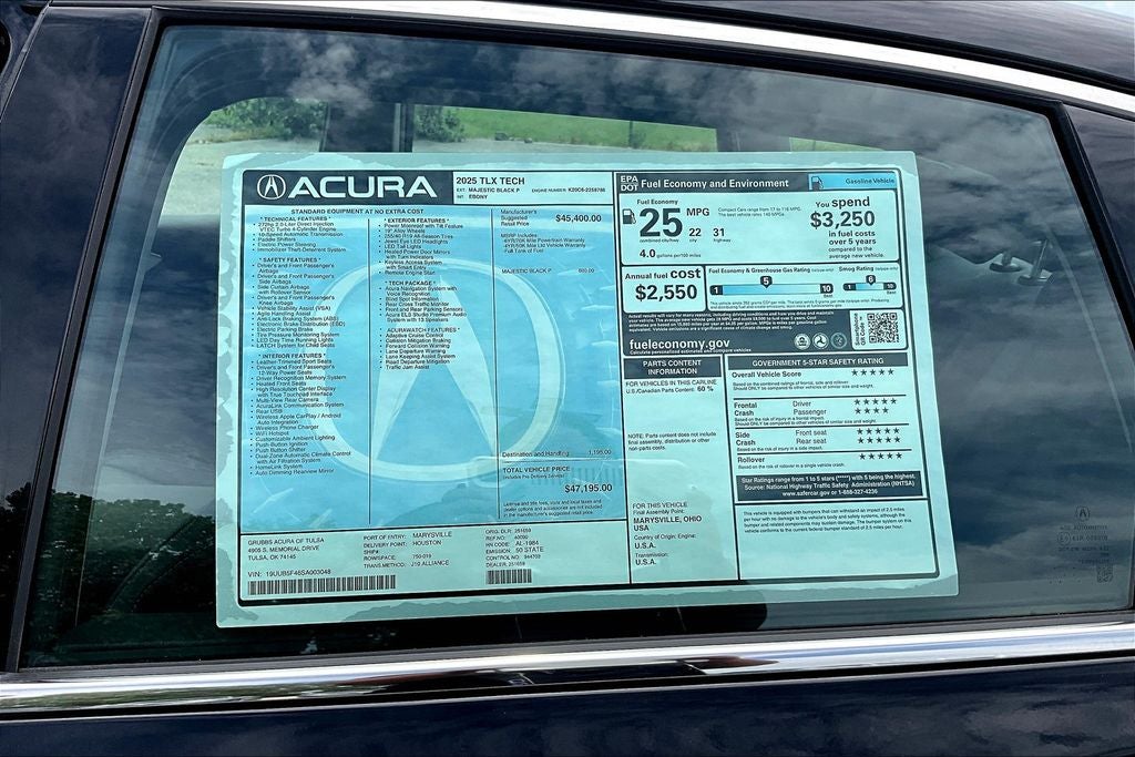 2025 Acura TLX Technology Package