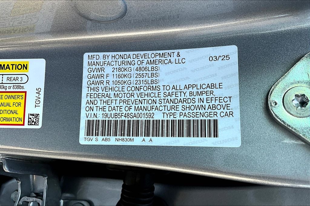 2025 Acura TLX Technology Package