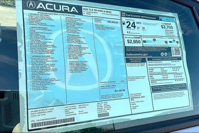 2025 Acura TLX A-Spec Package SH-AWD