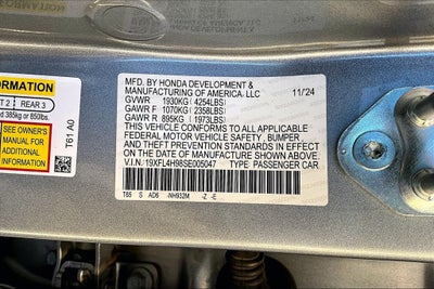 2025 Honda Civic Hybrid Sport Touring