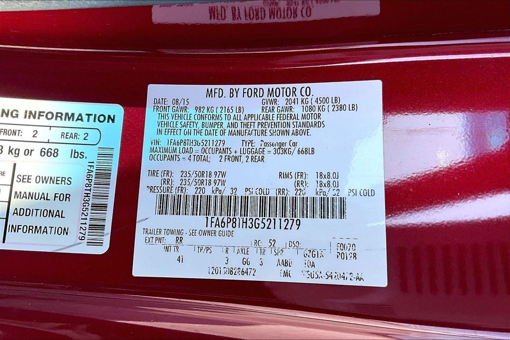 2016 Ford Mustang EcoBoost Premium