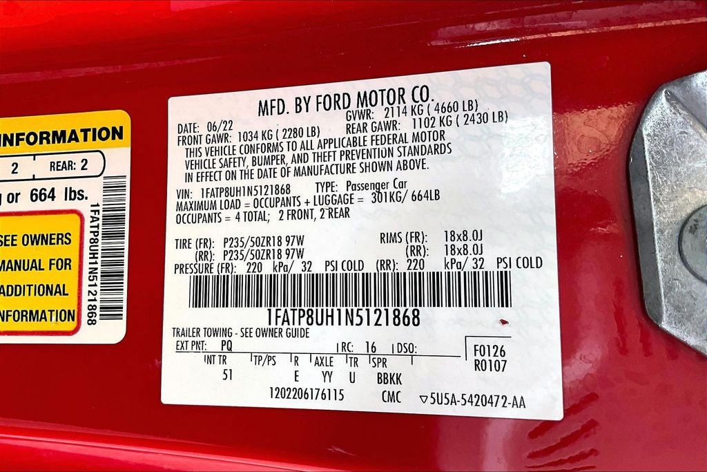 2022 Ford Mustang EcoBoost Premium