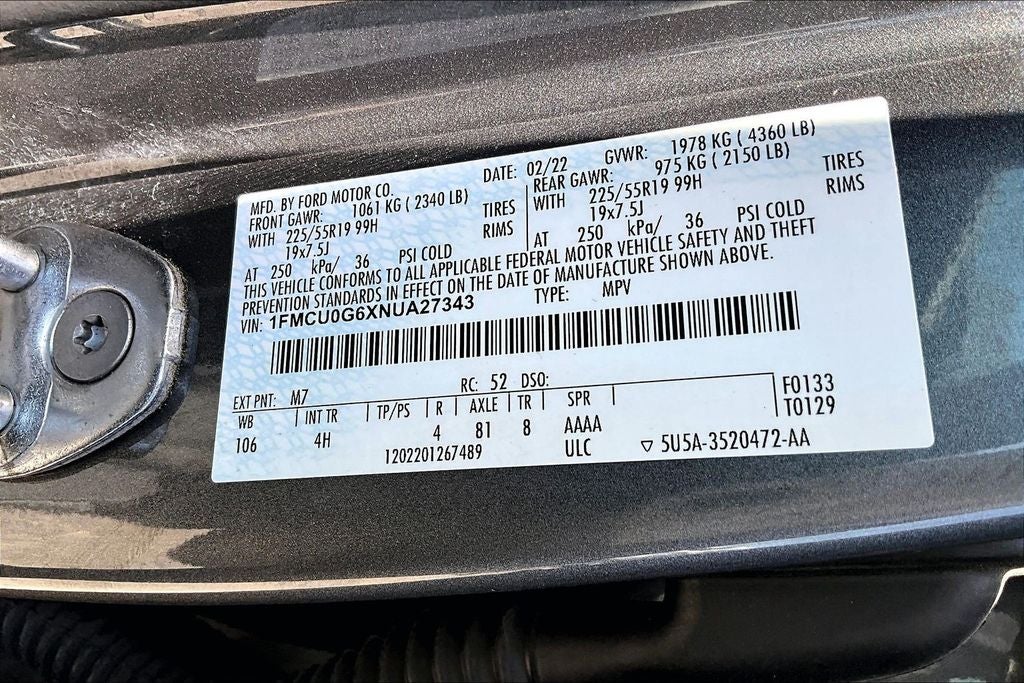 2022 Ford Escape SE