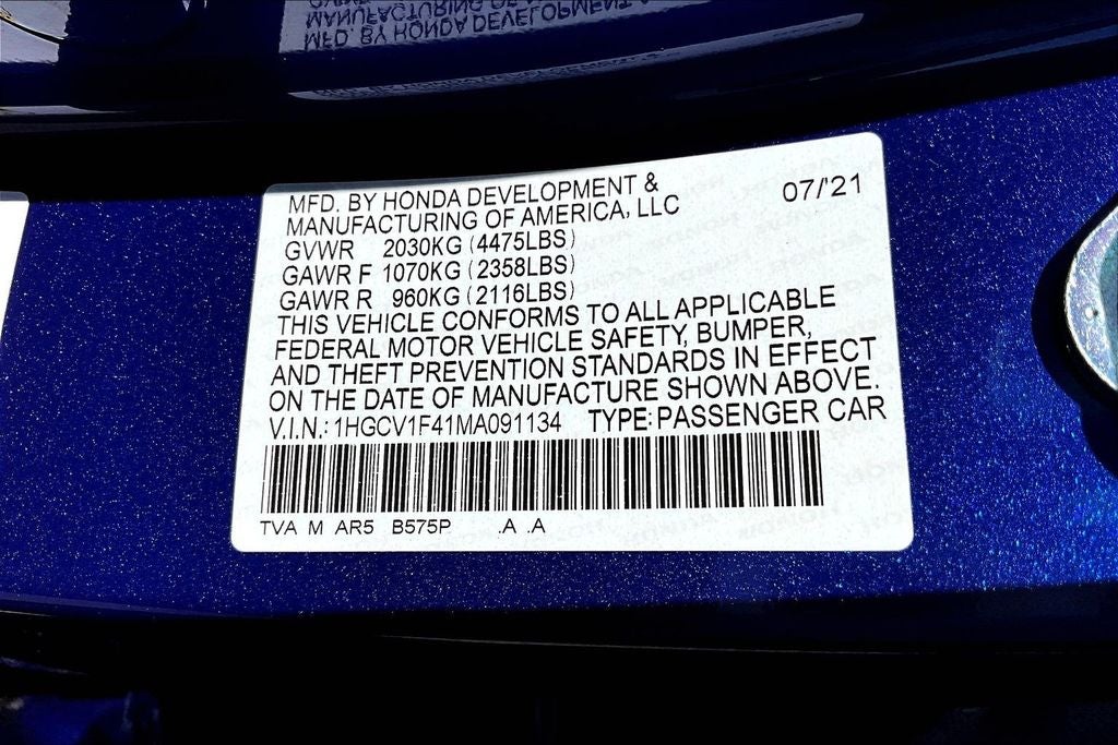 2021 Honda Accord Sport Special Edition