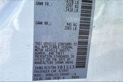 2024 Nissan Altima 2.5 SR