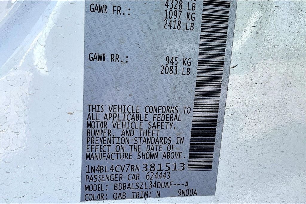 2024 Nissan Altima 2.5 SR