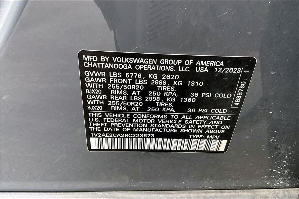 2024 Volkswagen Atlas Cross Sport 2.0T SEL R-Line