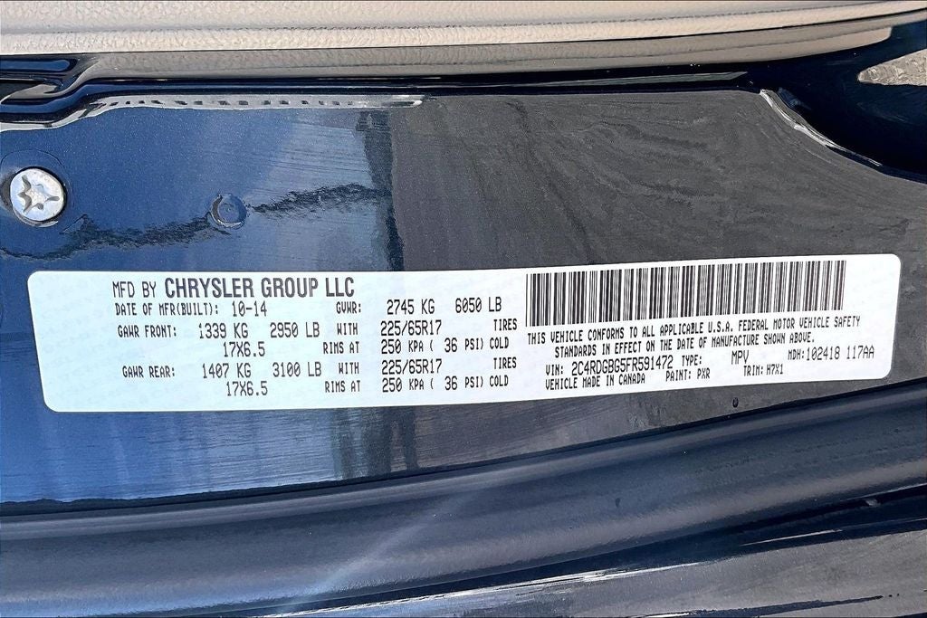 2015 Dodge Grand Caravan SE