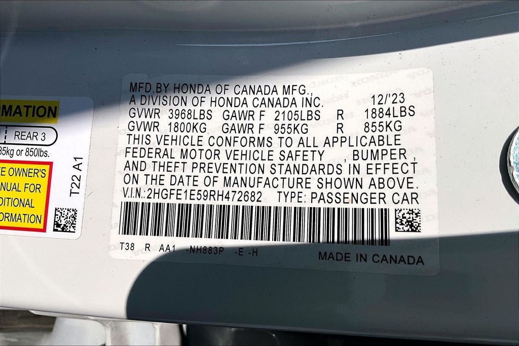 2024 Honda Civic Si Base