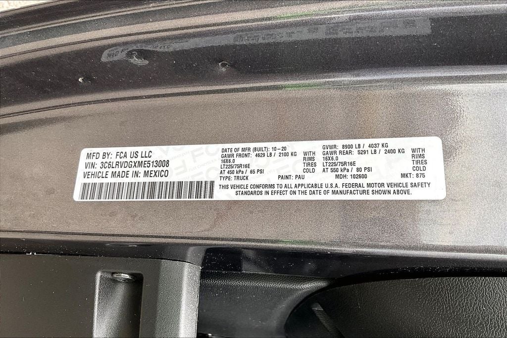 2021 RAM ProMaster 2500 High Roof