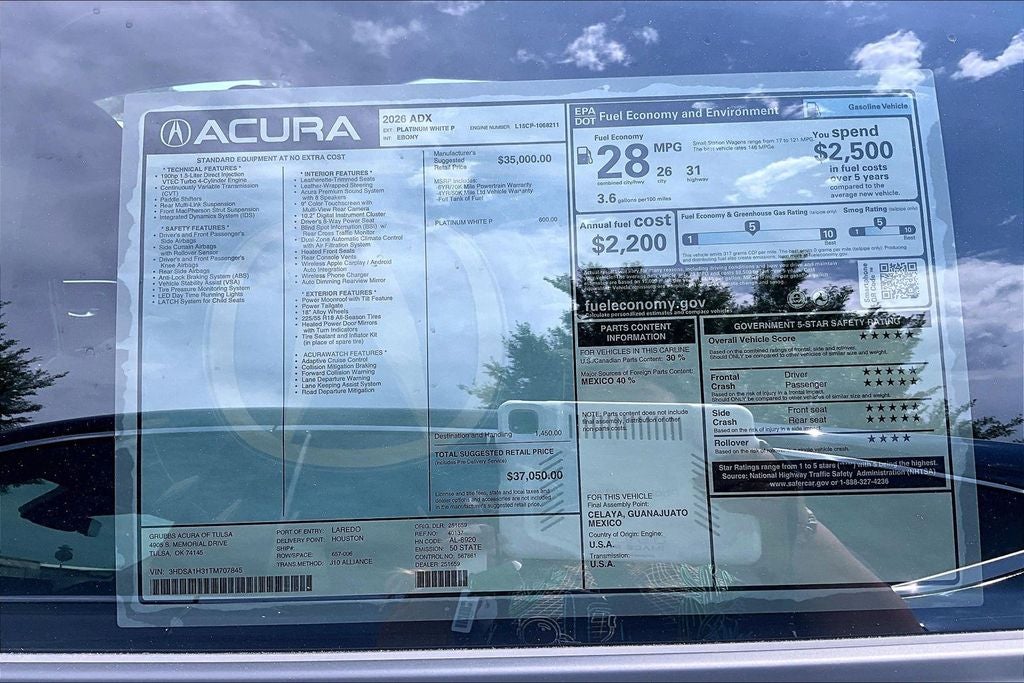 2026 Acura ADX Base