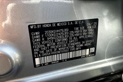 2025 Acura ADX A-Spec Package