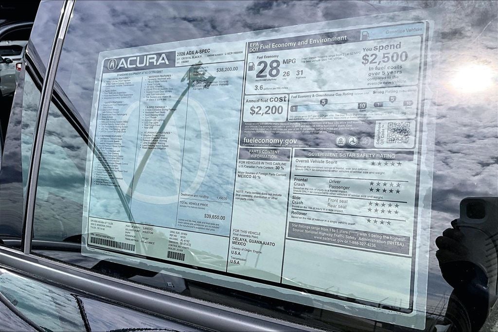 2026 Acura ADX A-Spec Package