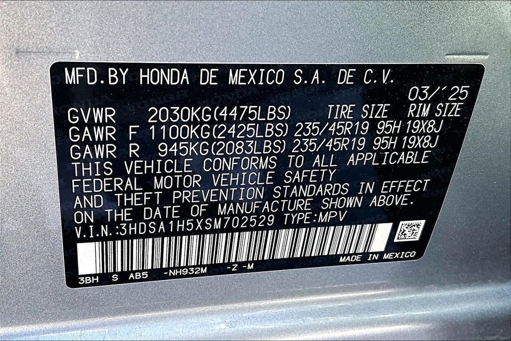 2025 Acura ADX A-Spec Package