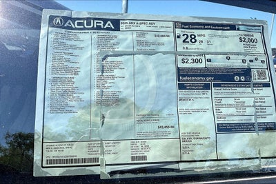 2025 Acura ADX A-Spec Advance Package