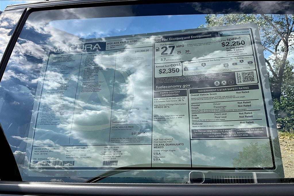 2025 Acura ADX A-Spec Package
