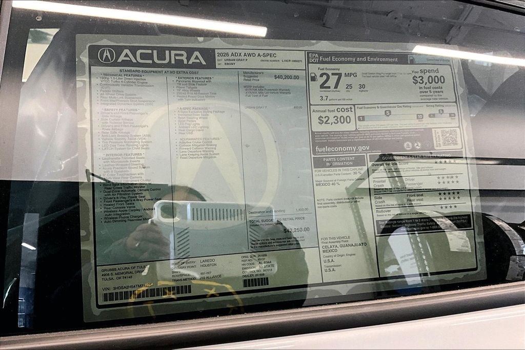 2026 Acura ADX A-Spec Package
