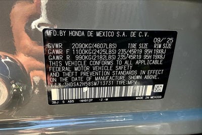 2025 Acura ADX A-Spec Package
