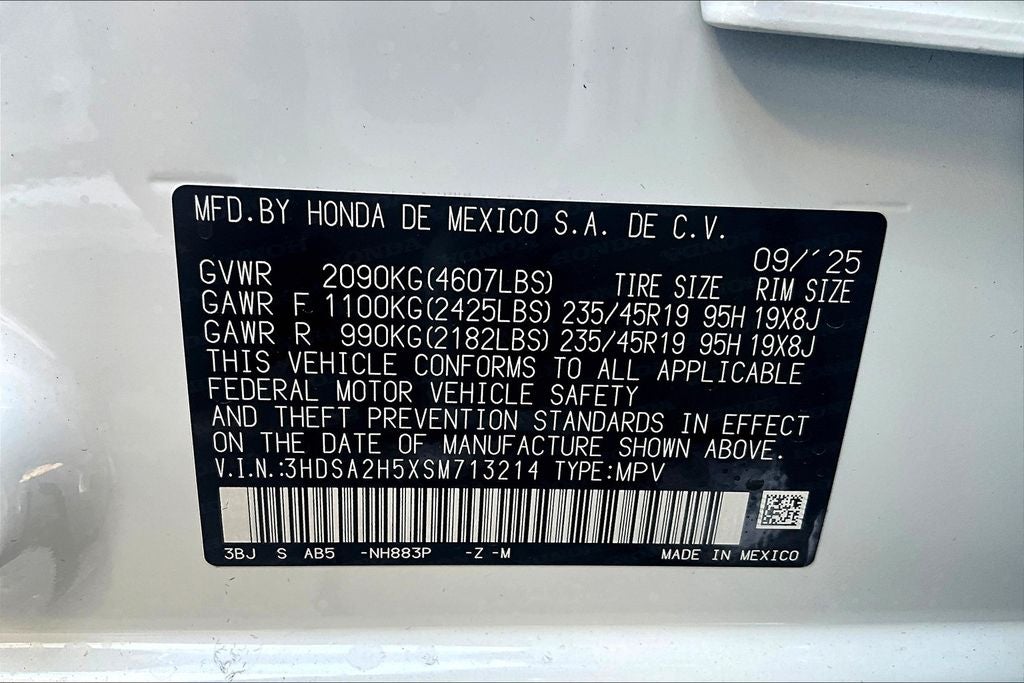 2025 Acura ADX A-Spec Package