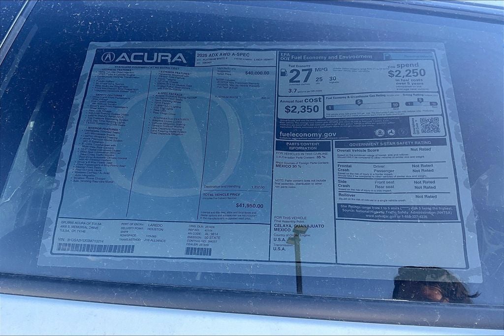 2025 Acura ADX A-Spec Package