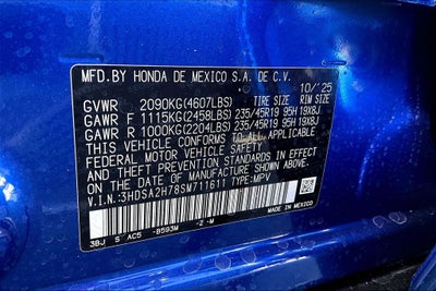 2025 Acura ADX A-Spec Advance Package