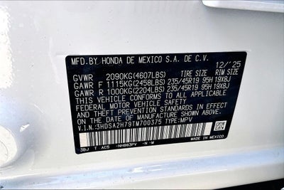 2026 Acura ADX A-Spec Advance Package