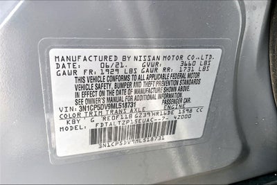 2021 Nissan Kicks SR