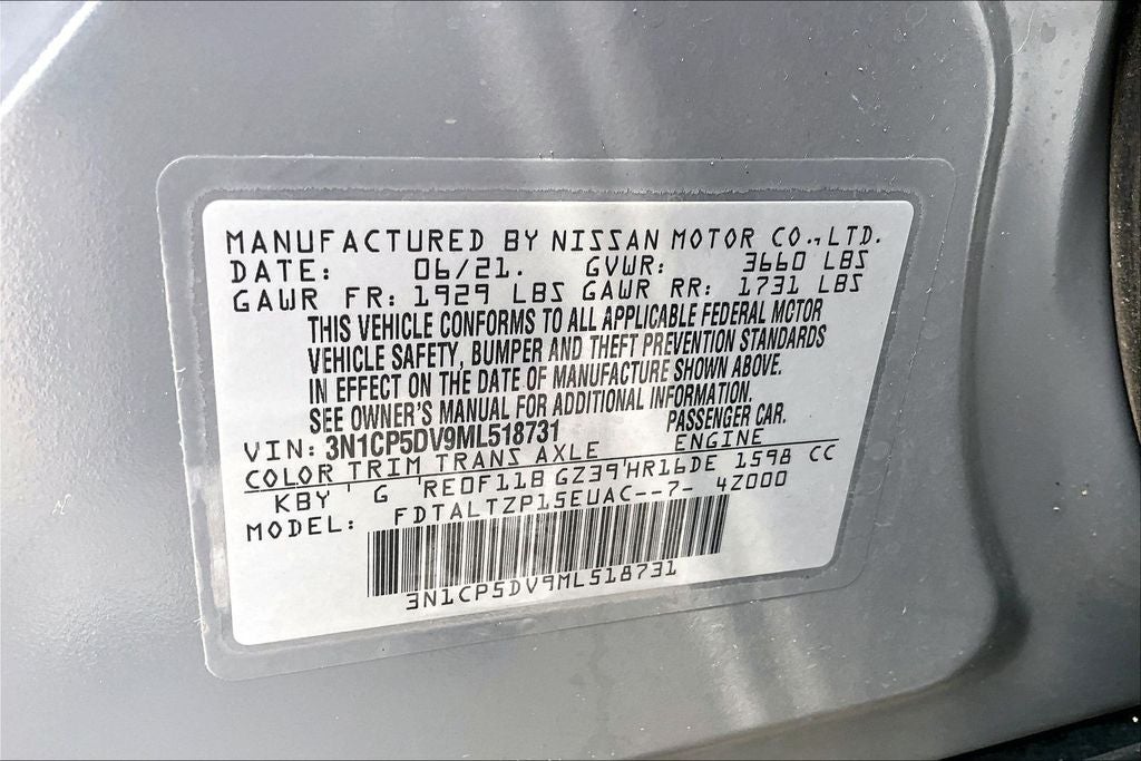 2021 Nissan Kicks SR