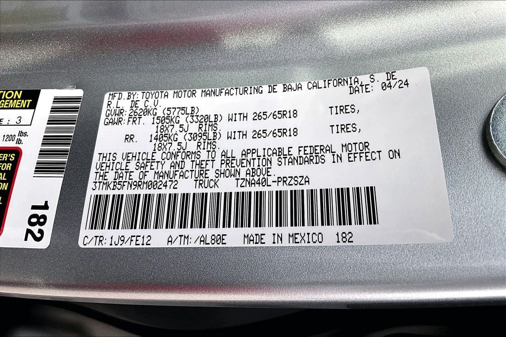 2024 Toyota Tacoma SR5