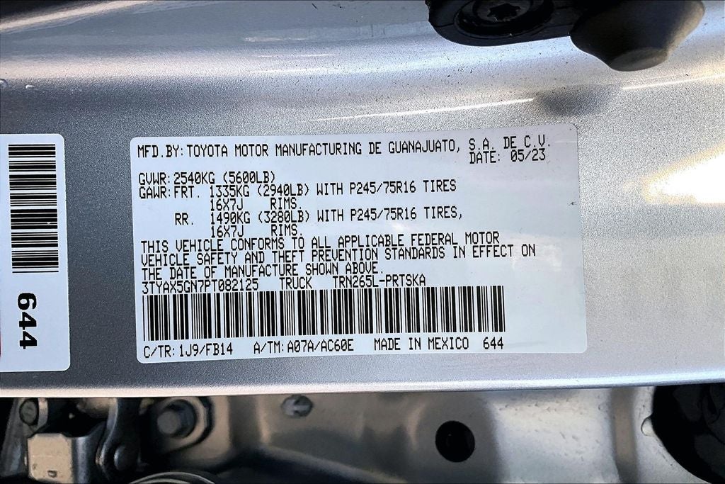 2023 Toyota Tacoma SR