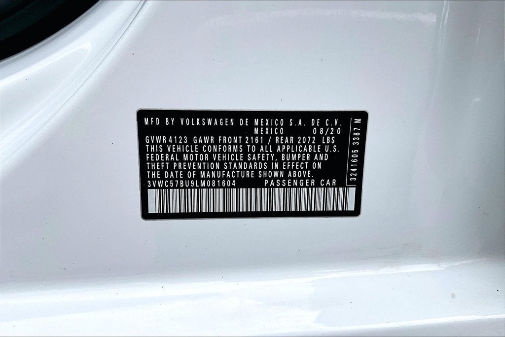 2020 Volkswagen Jetta 1.4T S