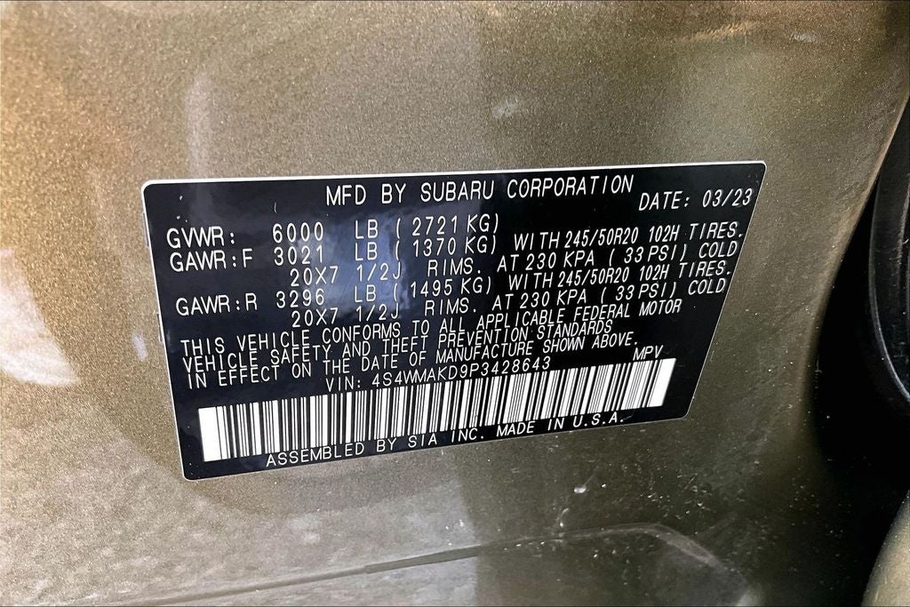 2023 Subaru Ascent Onyx Edition