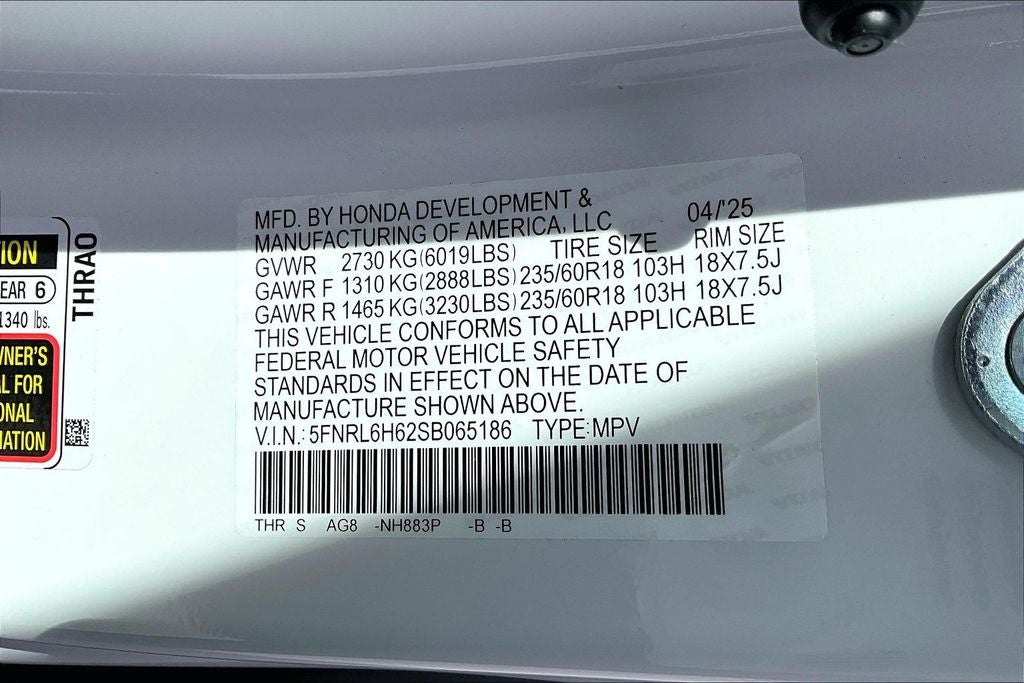 2025 Honda Odyssey EX-L