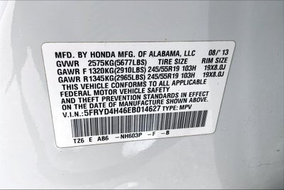 2014 Acura MDX 3.5L Technology Package SH-AWD