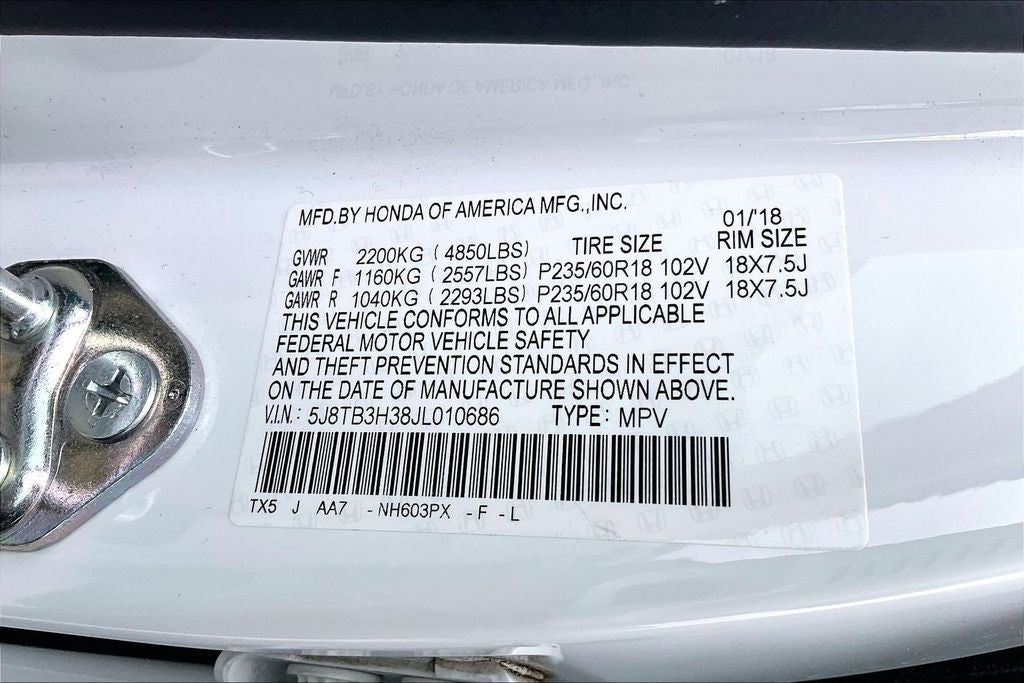 2018 Acura RDX FWD
