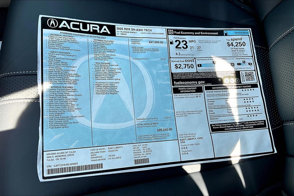 2025 Acura RDX Technology Package SH-AWD